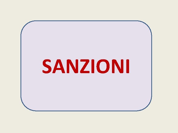 SANZIONI 