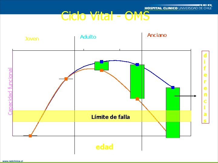 Ciclo Vital - OMS Joven crecimiento y Capacidad funcional desarrollo Adulto mantener máxima funcionalidad