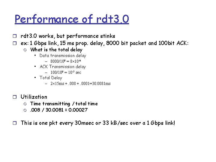 Performance of rdt 3. 0 r rdt 3. 0 works, but performance stinks r