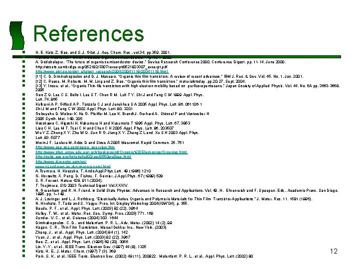 References n n n n n n n n n n n H. E.