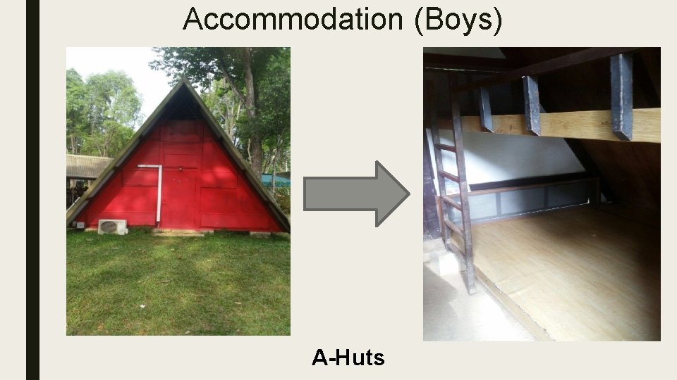 Accommodation (Boys) A-Huts 