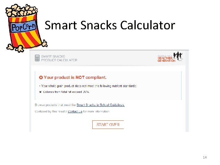 Smart Snacks Calculator 14 