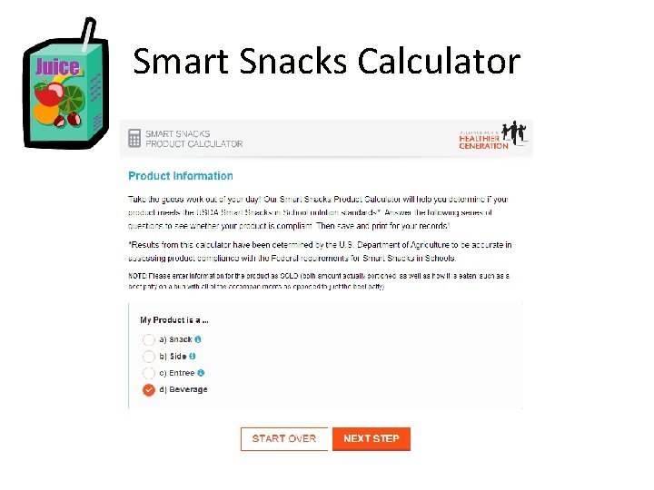 Smart Snacks Calculator 