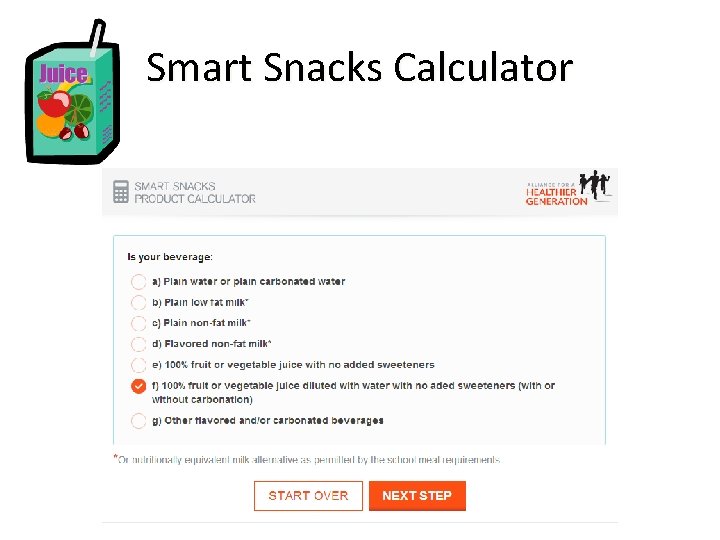 Smart Snacks Calculator 