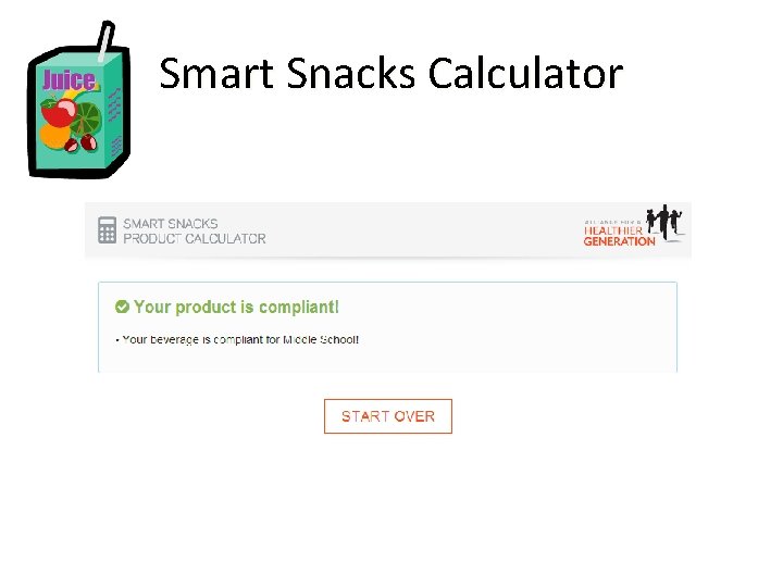 Smart Snacks Calculator 