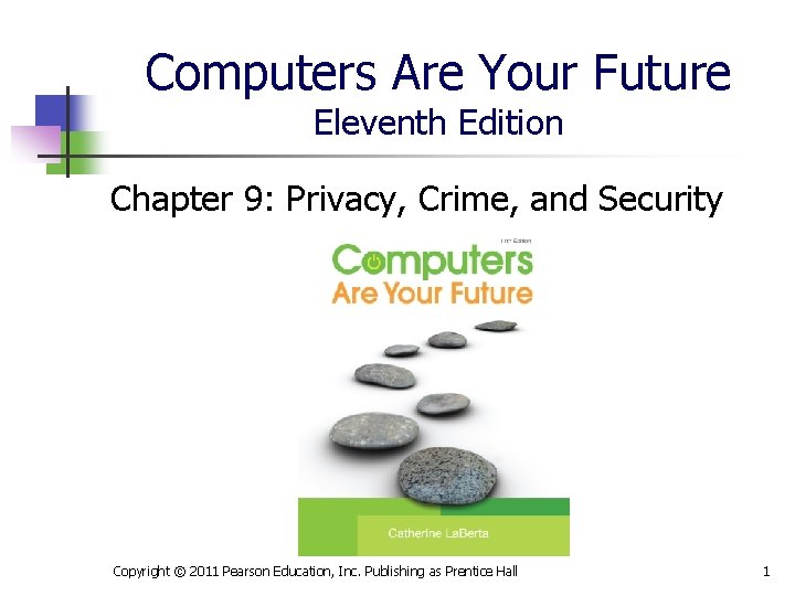 Computers Are Your Future Eleventh Edition Chapter 9: Privacy, Crime, and Security Copyright ©