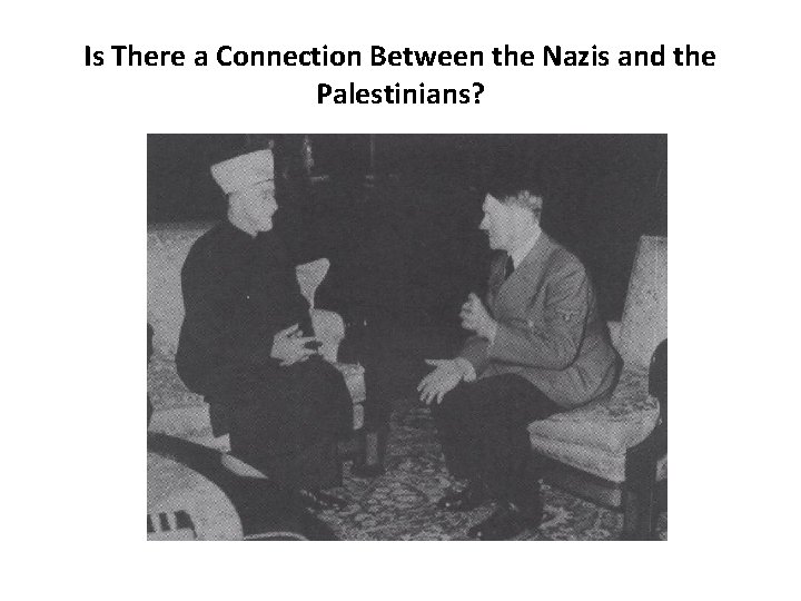 Is There a Connection Between the Nazis and the Palestinians? 