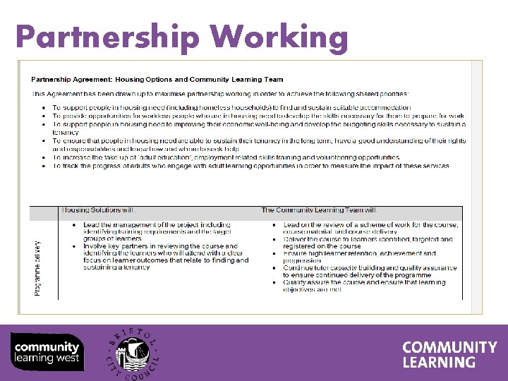 Partnership Working 