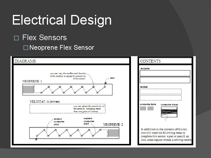 Electrical Design � Flex Sensors � Neoprene Flex Sensor 