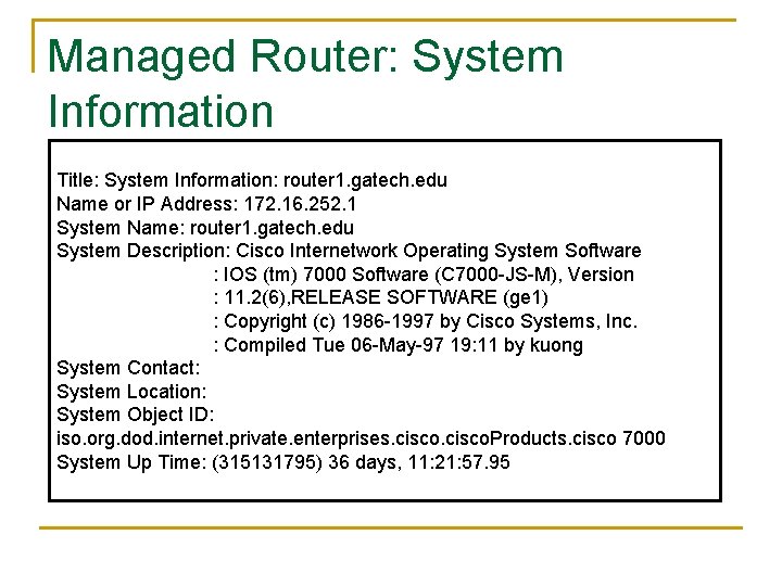 In the Name of the Most High SNMP
