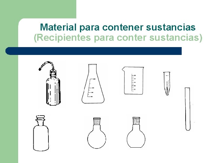 Material para contener sustancias (Recipientes para conter sustancias) 