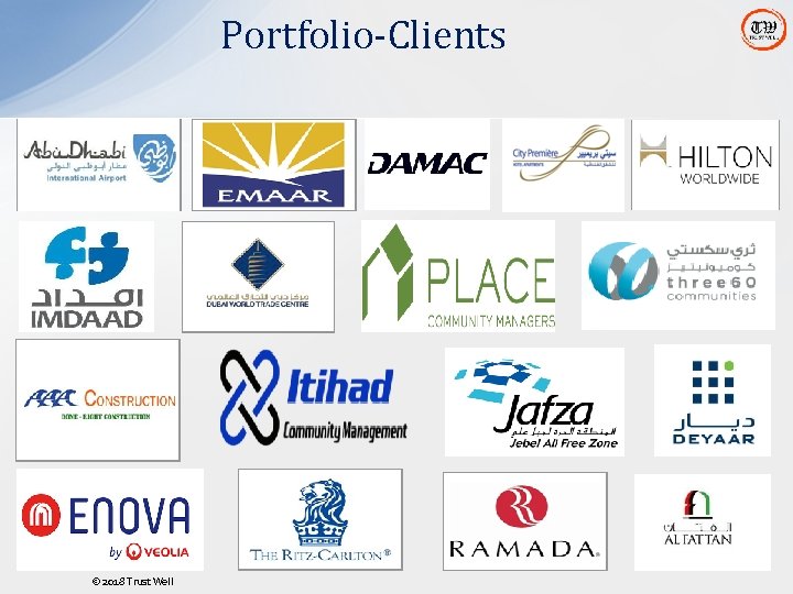 Portfolio-Clients © 2018 Trust Well Portfolio-Clients © 2018 Trust Well