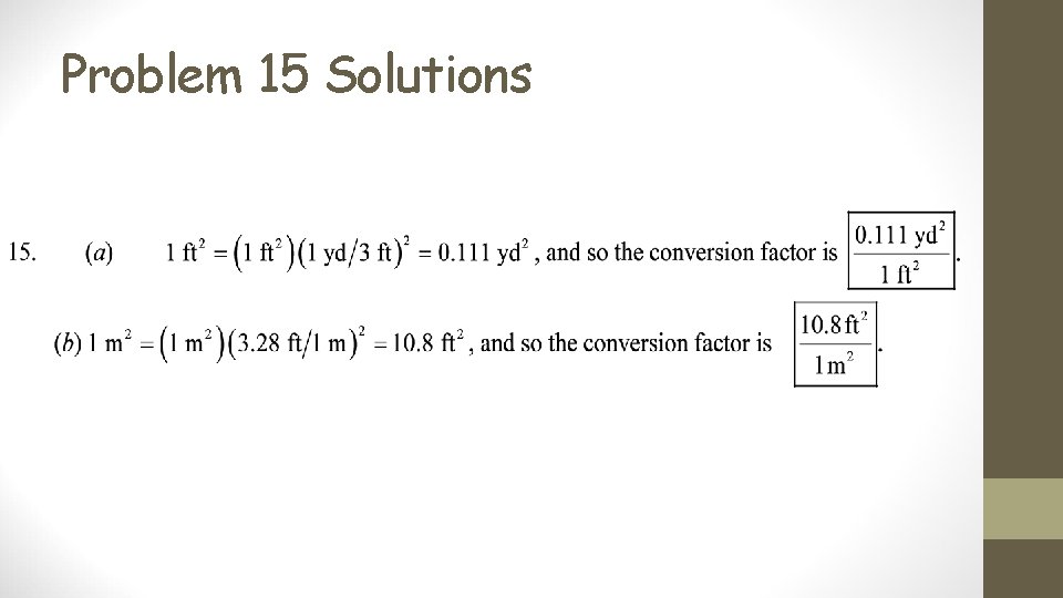 Problem 15 Solutions 