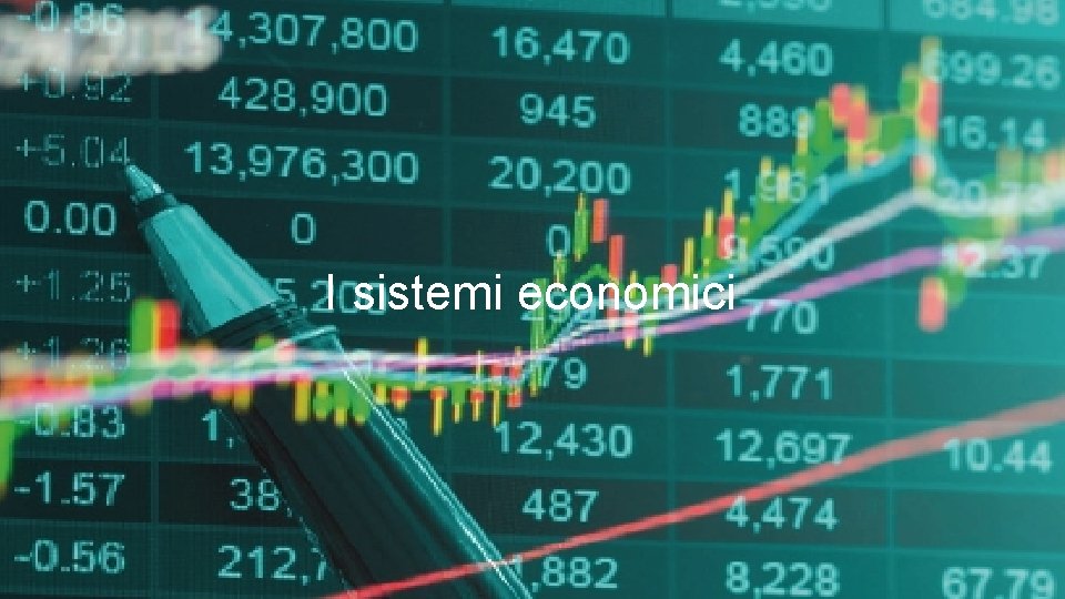 I sistemi economici 