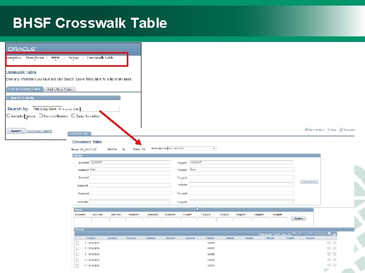 BHSF Crosswalk Table 21 