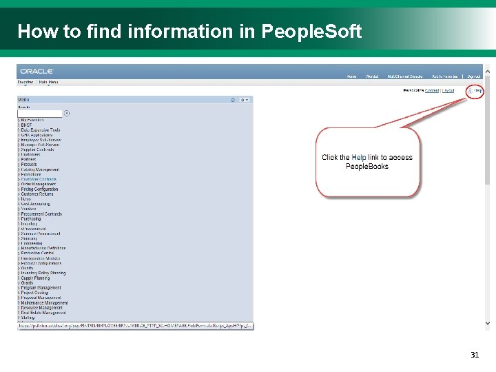 How to find information in People. Soft 31 