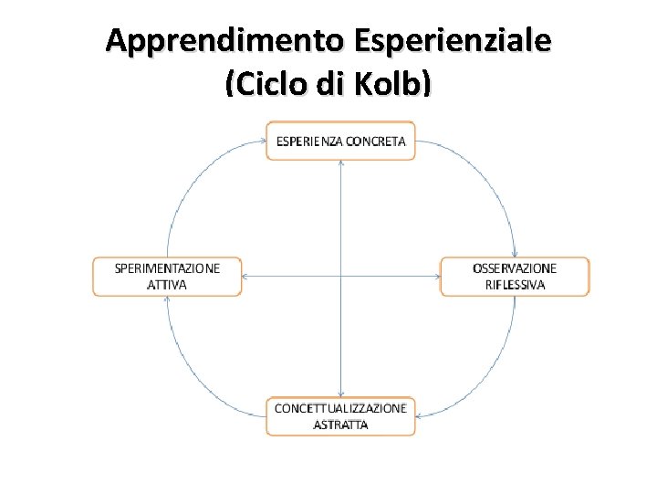 Apprendimento Esperienziale (Ciclo di Kolb) 