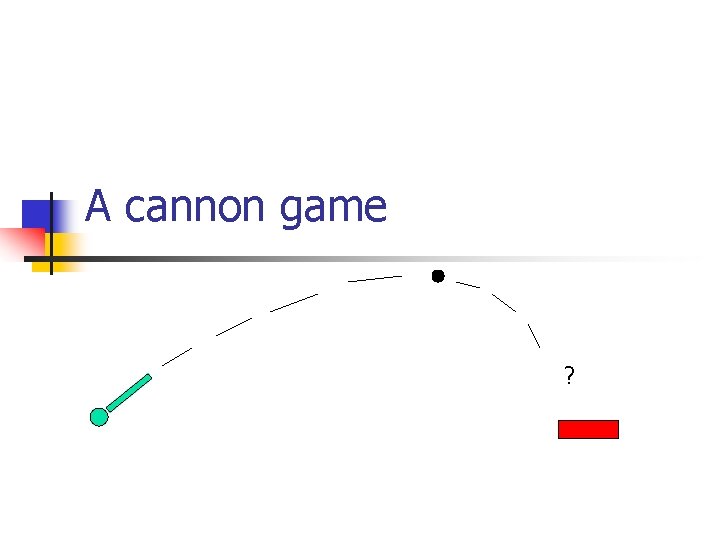 A cannon game ? A cannon game ?