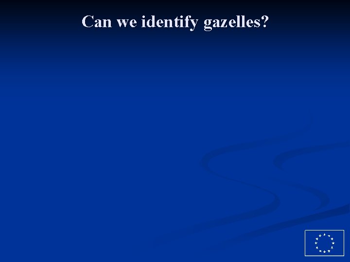 Can we identify gazelles? 