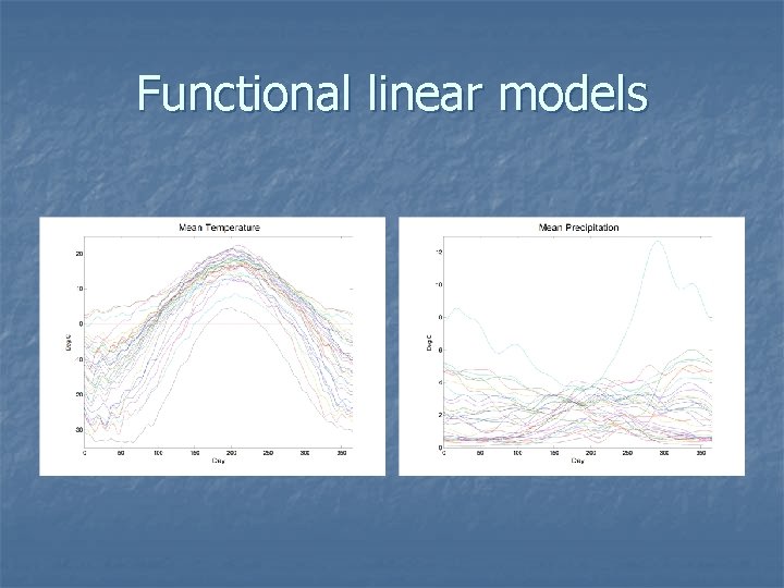 Functional linear models 