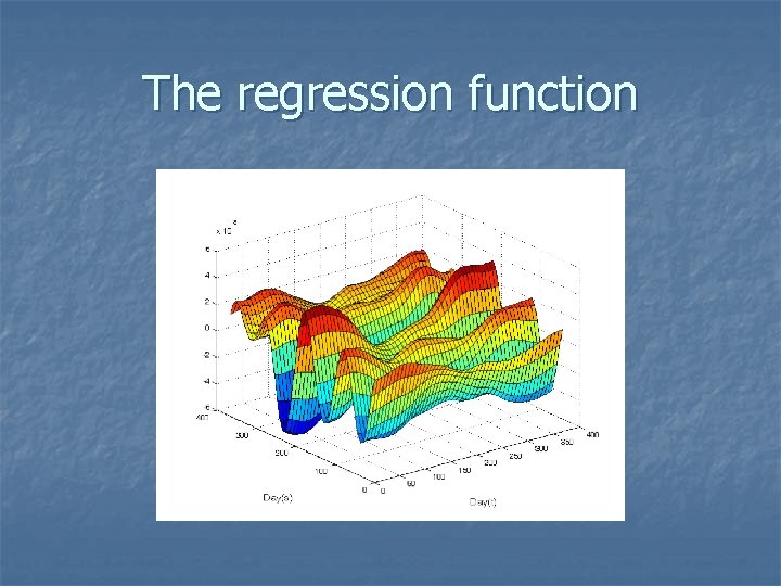 The regression function 