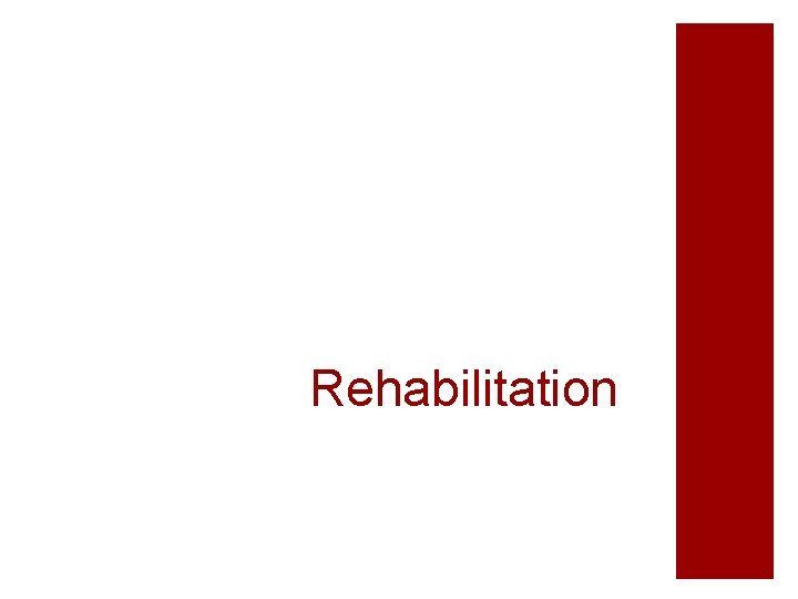 Rehabilitation 