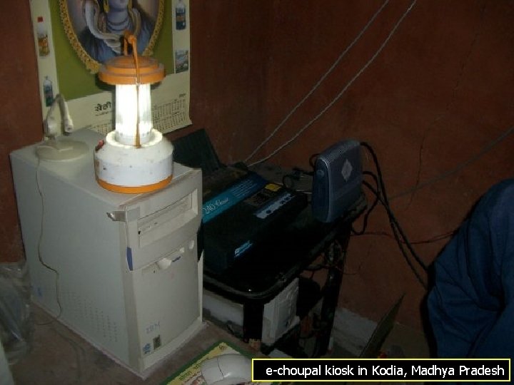 e-choupal kiosk in Kodia, Madhya Pradesh 