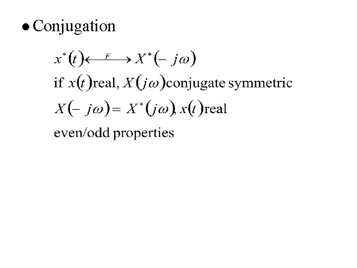 l Conjugation 