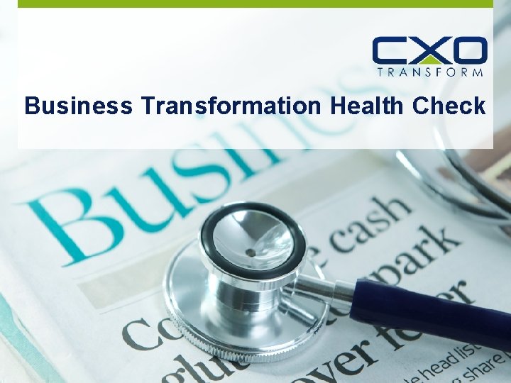 Business Transformation Health Check 