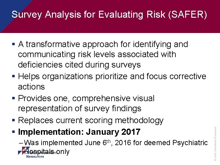 § A transformative approach for identifying and communicating risk levels associated with deficiencies cited