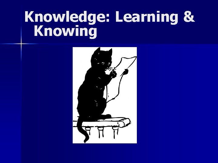 Knowledge: Learning & Knowing 