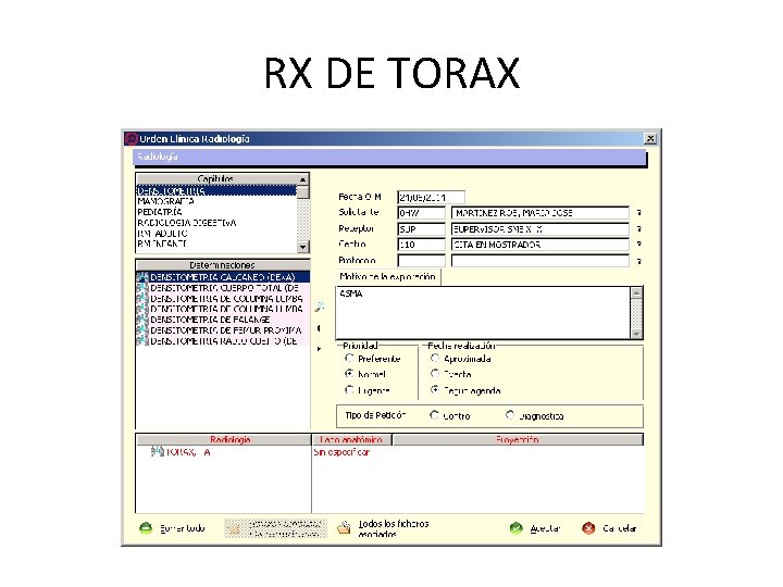 RX DE TORAX 