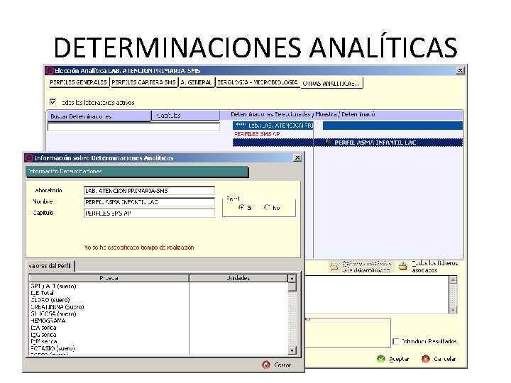 DETERMINACIONES ANALÍTICAS 