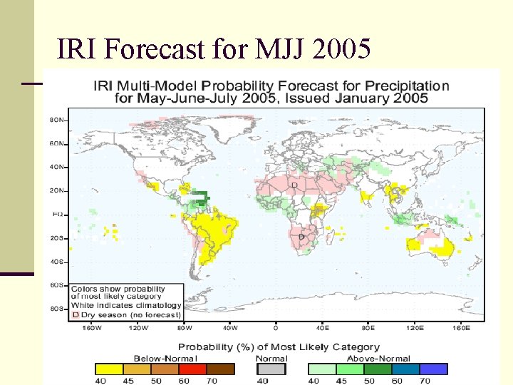 IRI Forecast for MJJ 2005 