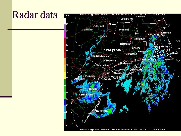 Radar data 