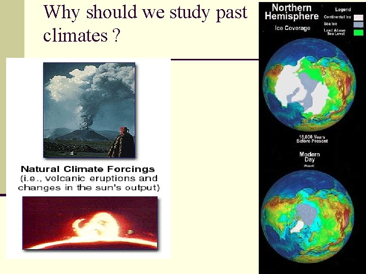 Why should we study past climates ? 