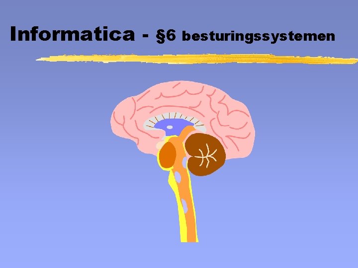 Informatica - § 6 besturingssystemen 