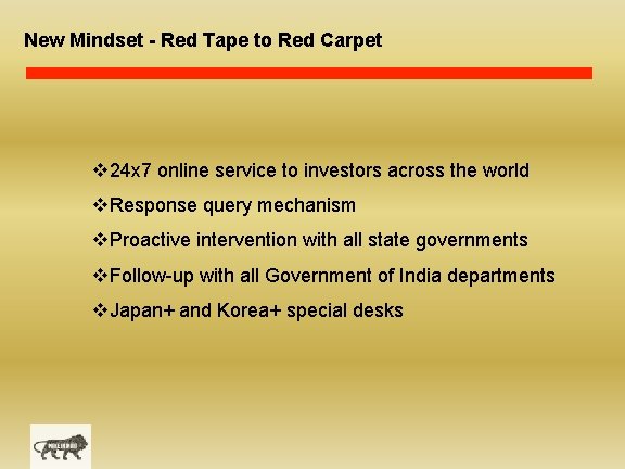 New Mindset - Red Tape to Red Carpet v 24 x 7 online service