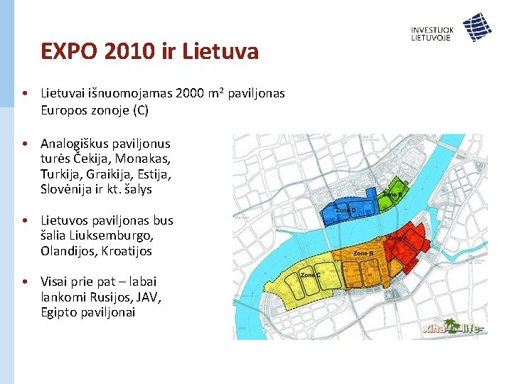 EXPO 2010 ir Lietuva • Lietuvai išnuomojamas 2000 m 2 paviljonas Europos zonoje (C)