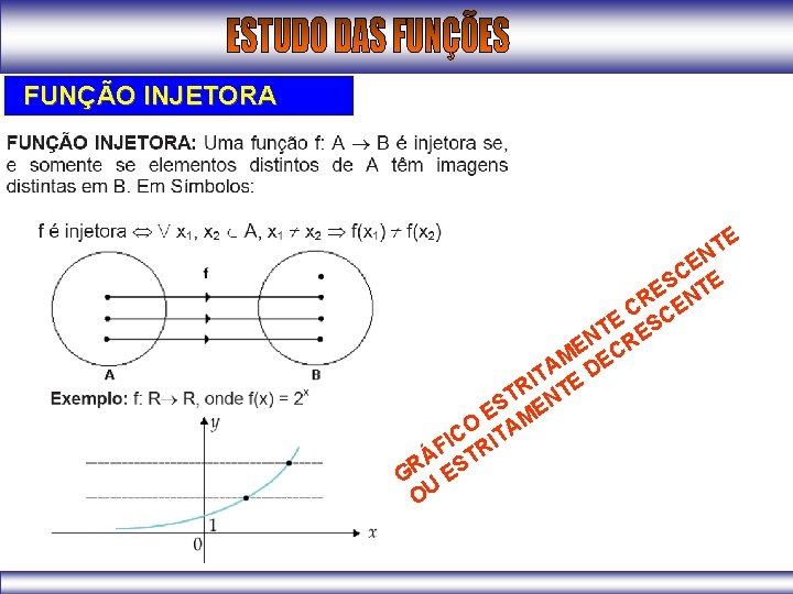 FUNÇÃO INJETORA E T N E C S TE E CR CEN E S