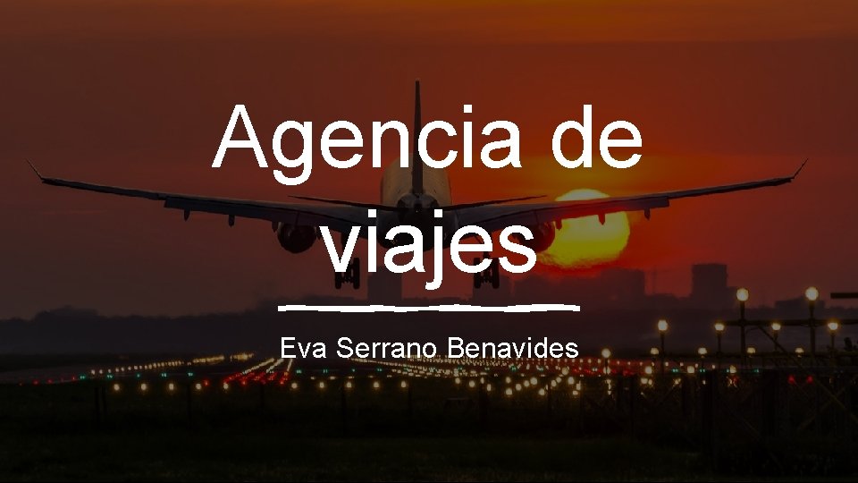 Agencia de viajes Eva Serrano Benavides 