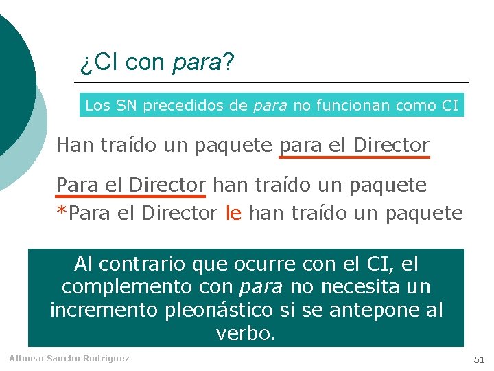 ¿CI con para? Los SN precedidos de para no funcionan como CI Han traído