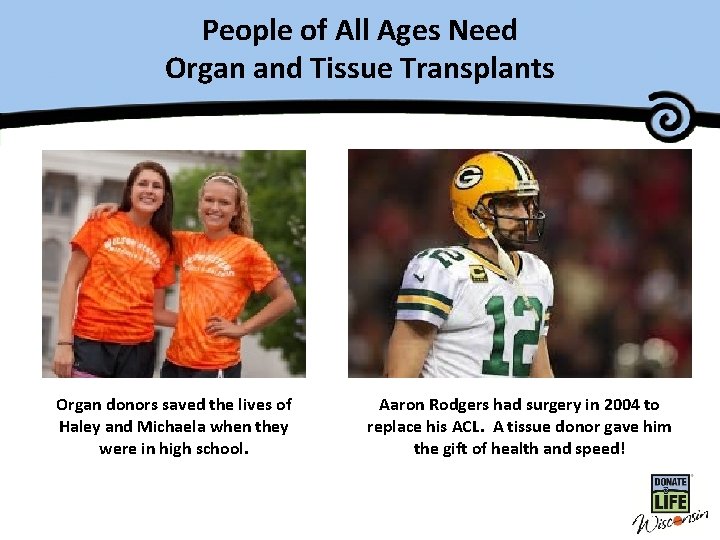 People of All Ages Need Master Title Organ and Tissue Transplants Organ donors saved