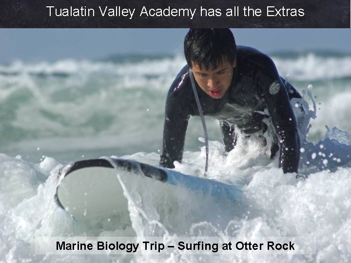 Tualatin Valley Academy has all the Extras Marine Biology Trip – Surfing at Otter Tualatin Valley Academy has all the Extras Marine Biology Trip – Surfing at Otter