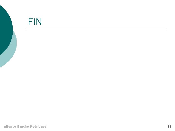 FIN Alfonso Sancho Rodríguez 11 