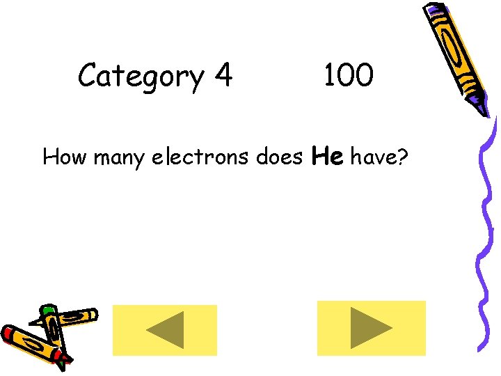 Category 4 100 How many electrons does He have? 