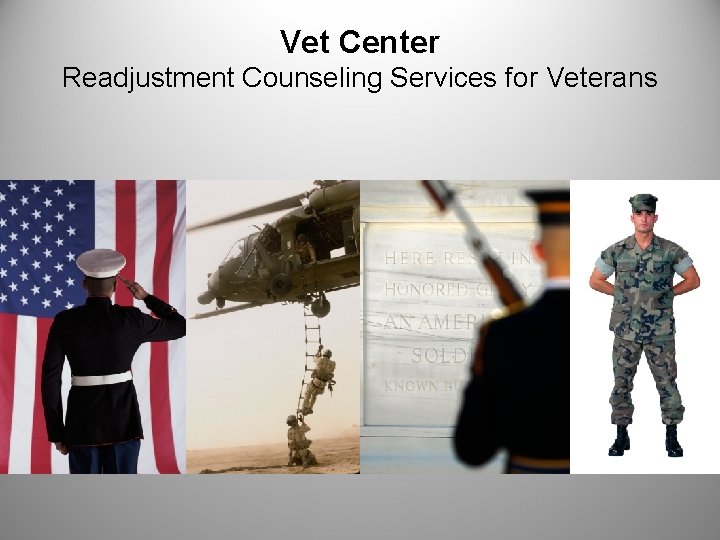 Vet Center Readjustment Counseling Services for Veterans 