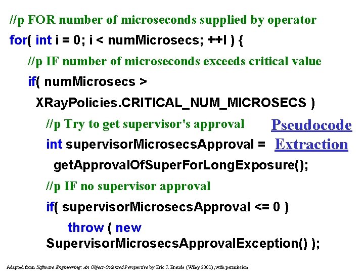 //p FOR number of microseconds supplied by operator for( int i = 0; i