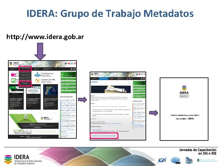 IDERA: Grupo de Trabajo Metadatos http: //www. idera. gob. ar 