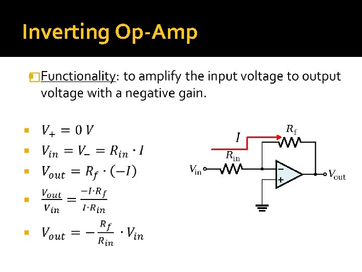 Inverting Op-Amp � 